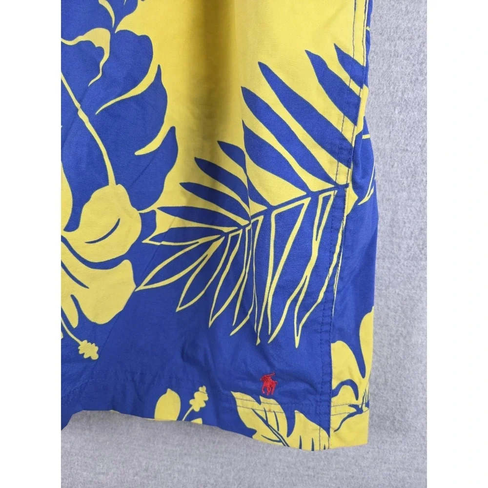 Polo‎ Sport Ralph Lauren Swimwear Bathing Trunks 2XL Lined Blue Aloha Tropical
